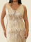 P194 High Low Gold Dress